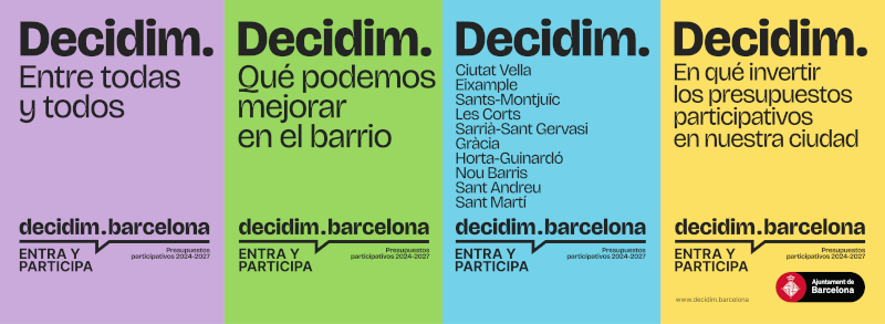 Presupuestos Participativos en Barcelona: Decidim. Entre todas y todos!