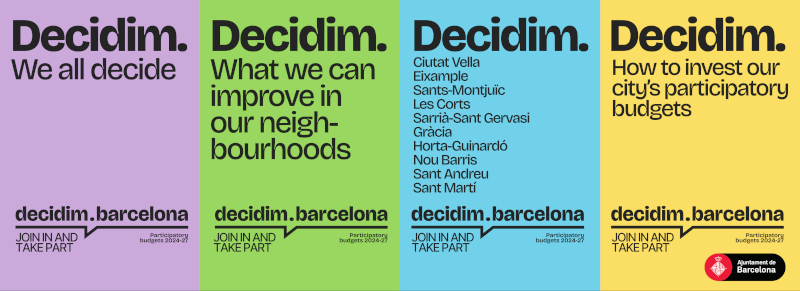 Participatory Budgets in Barcelona: Decidim. We all decide!